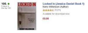 Sep2LI-9days Locked In has been in the Kindle Crime top-100 for nine days